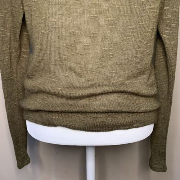 C&C California Sweater Pullover Olive Green Long Sleeve Lightweight Size Small - Picture 8 of 9